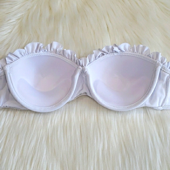 New White Sexy Ruffle Push Up Bikini Set Swimsuit - Picture 6 of 8